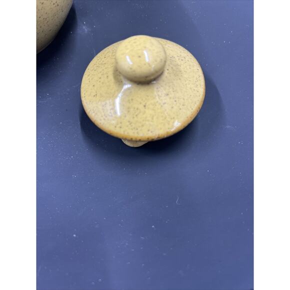 Pier 1 Teapot Teacup 3 Piece Stoneware Set for One Tea Pot & Tea Cup Set gold - Picture 7 of 11